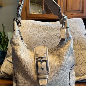Coach cream shoulder bag